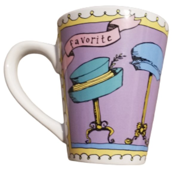 Starbucks My Favorite Hats Coffee Mug Purple Favorites by Ursula Dodge Tea - Picture 1 of 5